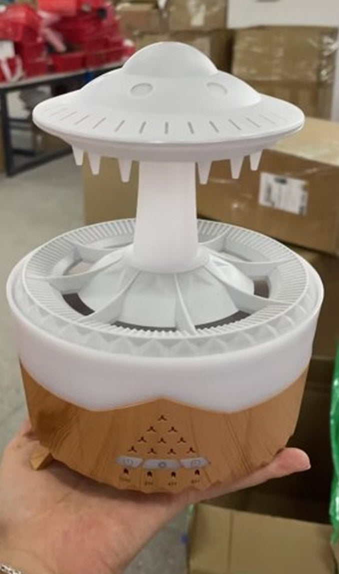 New UFO Raindrop Humidifier Water Drop Air Humidifier USB Aromatherapy Essential Oils Aroma Air Diffuser Household Mist Maker Home Decor