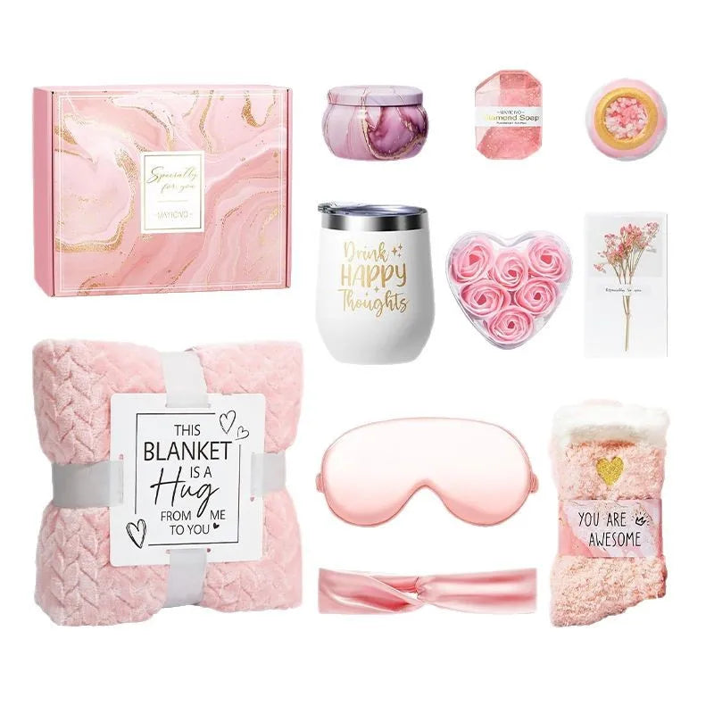 Birthday Gifts for Women Happy Gift Basket for Women Birthday Gifts Female Birthday Gift for Sister Coworker Her Bestie