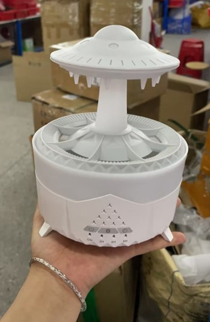 New UFO Raindrop Humidifier Water Drop Air Humidifier USB Aromatherapy Essential Oils Aroma Air Diffuser Household Mist Maker Home Decor