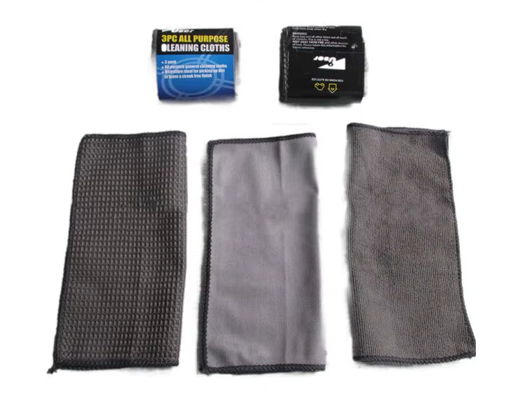 9Pcs Car Wash Cleaning Kits Microfiber Towels Blush Sponge Wash Glove Polish Care Applicator Pads Auto Detailing Washing Tools