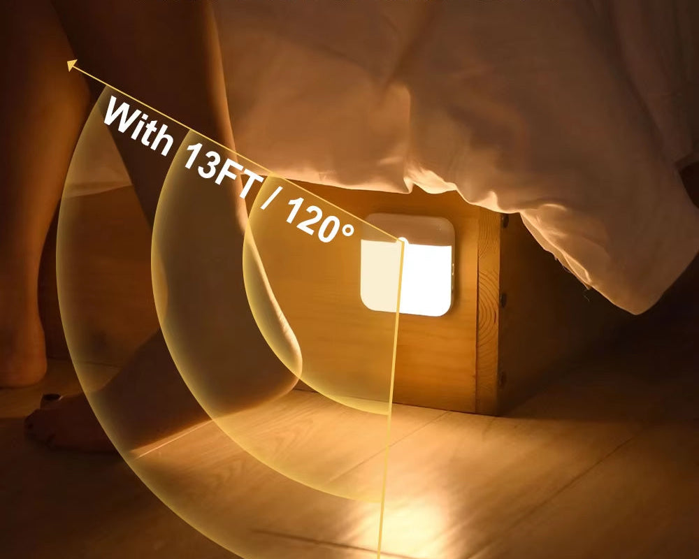 LED Motion Sensor Light Wireless LED Night Light Type C Rechargeable Night Light Cabinet Wardrobe Lamp Staircase for Kitchen LED