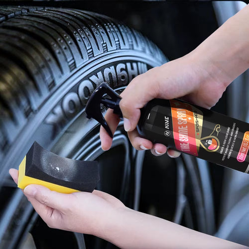 Car Tire Shine Coating  Tyre Gloss Plastic Rubber Wheel Restorer Agent Spray Polishing Brightener Auto Car Detailing
