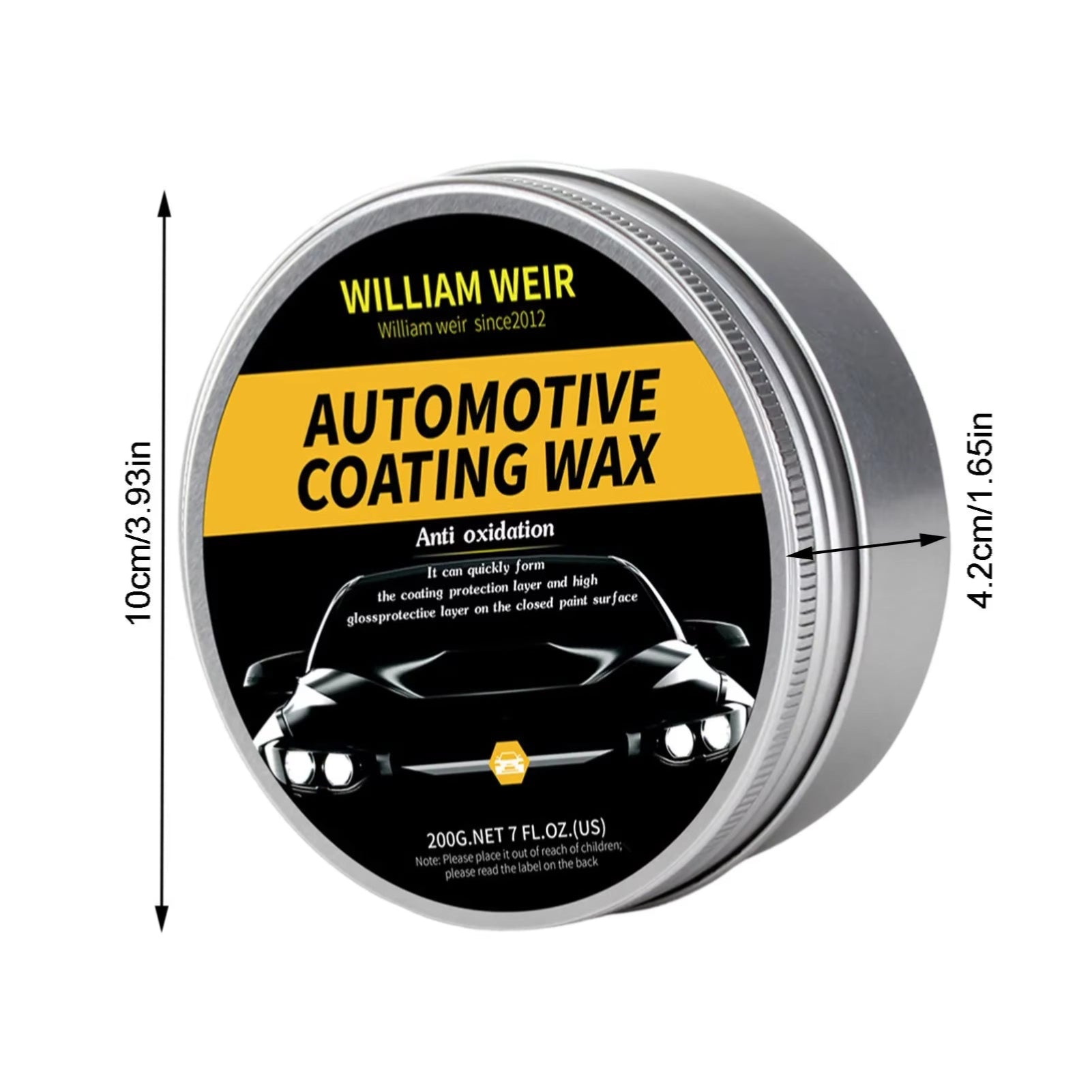 200G Car Wax Polish Kit Automotive Carnauba Wax Scratch Repair Accessories Automotive Care Plating Crystal Car Carnauba Wax