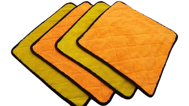 SEAMETAL Ultra Soft 40*40CM Car Wash Microfiber Towel 800GSM Absorbent Car Cleaning Drying Cloth Hemming Rags Car Wash Towels