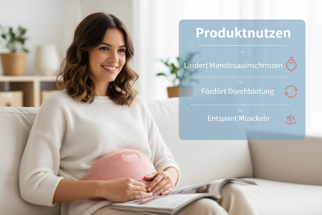 Electric Period Cramp Massager Vibrating Heating Period Pads Belt for Menstrual Colic Waist Stomach Abdominal Warm Palace Belt 